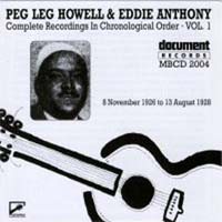 Peg Leg Howell — Complete Recorded Works In Chronological Order, Vo